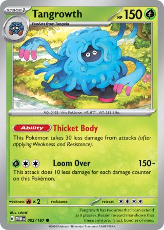 Tangrowth 2/167 — Twilight Masquerade Pokémon card