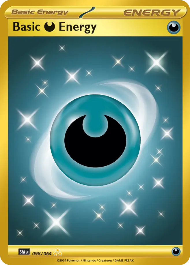 Basic Darkness Energy 98/64 — Shrouded Fable Pokémon card