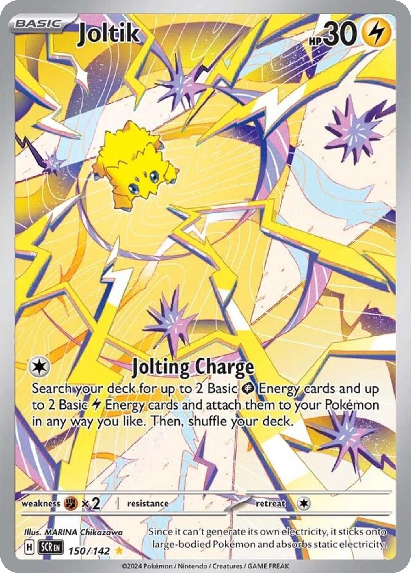 Joltik 150/142 — Stellar Crown Pokémon card
