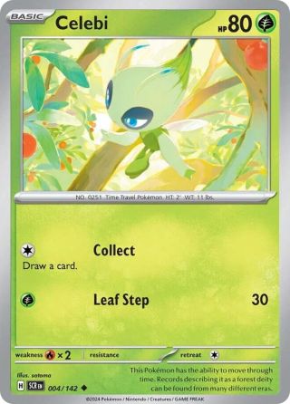 Celebi 4/142 — Stellar Crown Pokémon card