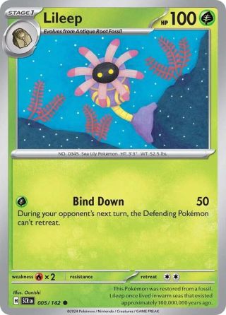 Lileep 5/142 — Stellar Crown Pokémon card