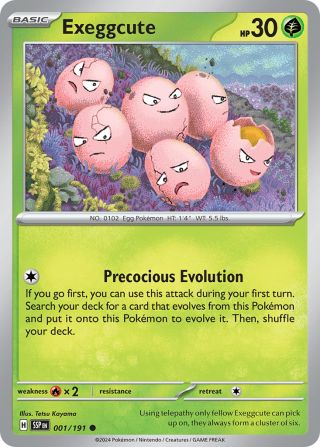 Exeggcute 1/191 — Surging Sparks Pokémon card