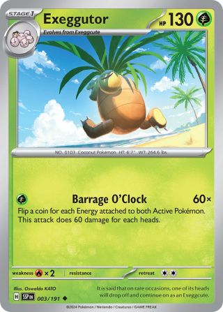 Exeggutor 3/191 — Surging Sparks Pokémon card