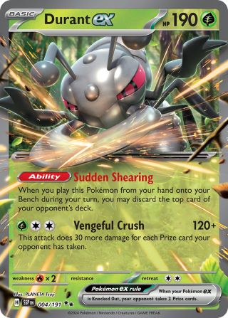 Durant ex 4/191 — Surging Sparks Pokémon card