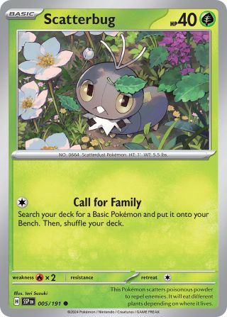 Scatterbug 5/191 — Surging Sparks Pokémon card