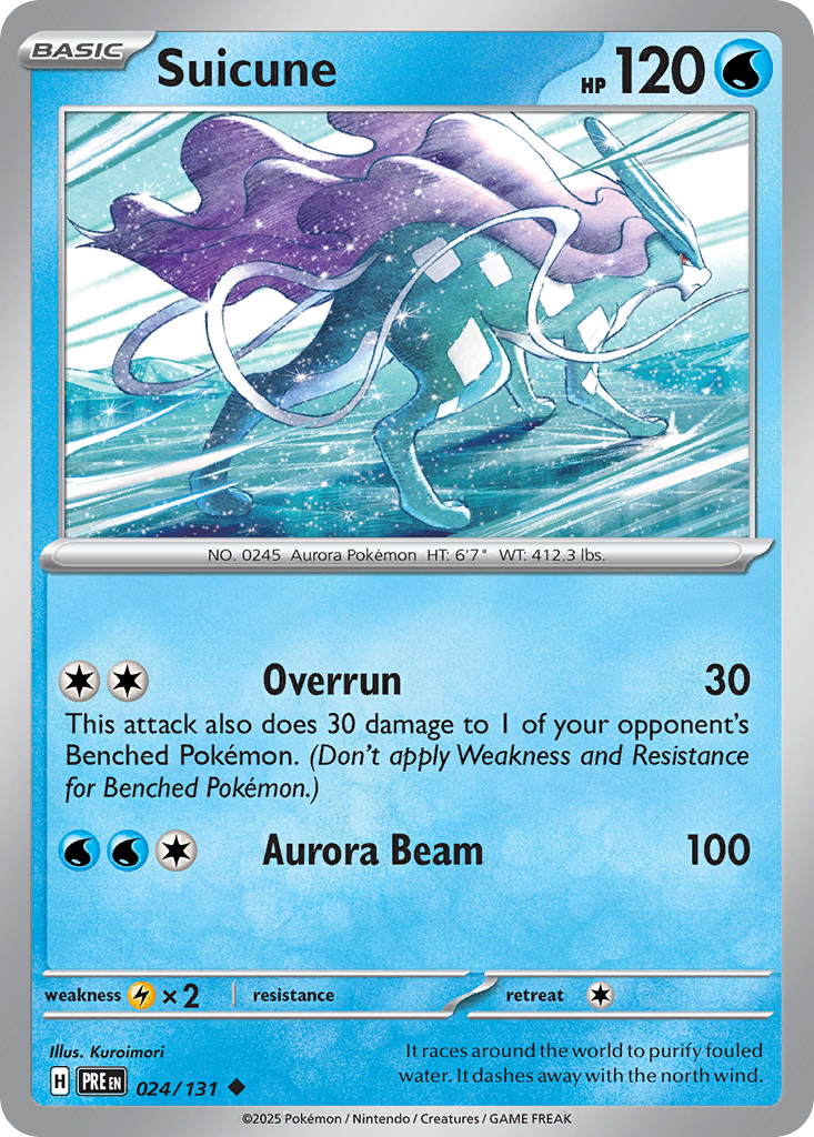 Suicune 24/131 — Prismatic Evolutions Pokémon card