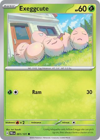 Exeggcute 1/131 — Prismatic Evolutions Pokémon card