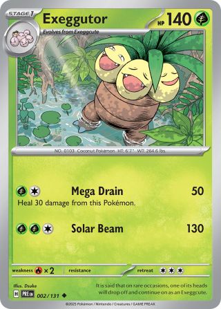 Exeggutor 2/131 — Prismatic Evolutions Pokémon card