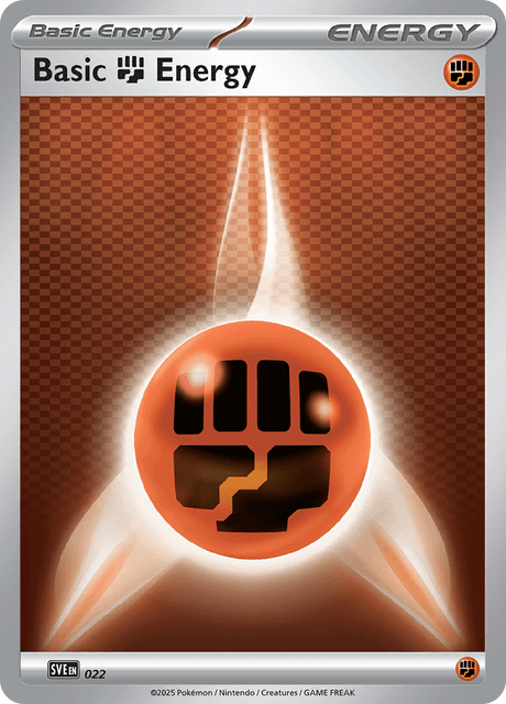 Basic Fighting Energy 22/24 — Scarlet & Violet Energies Pokémon card