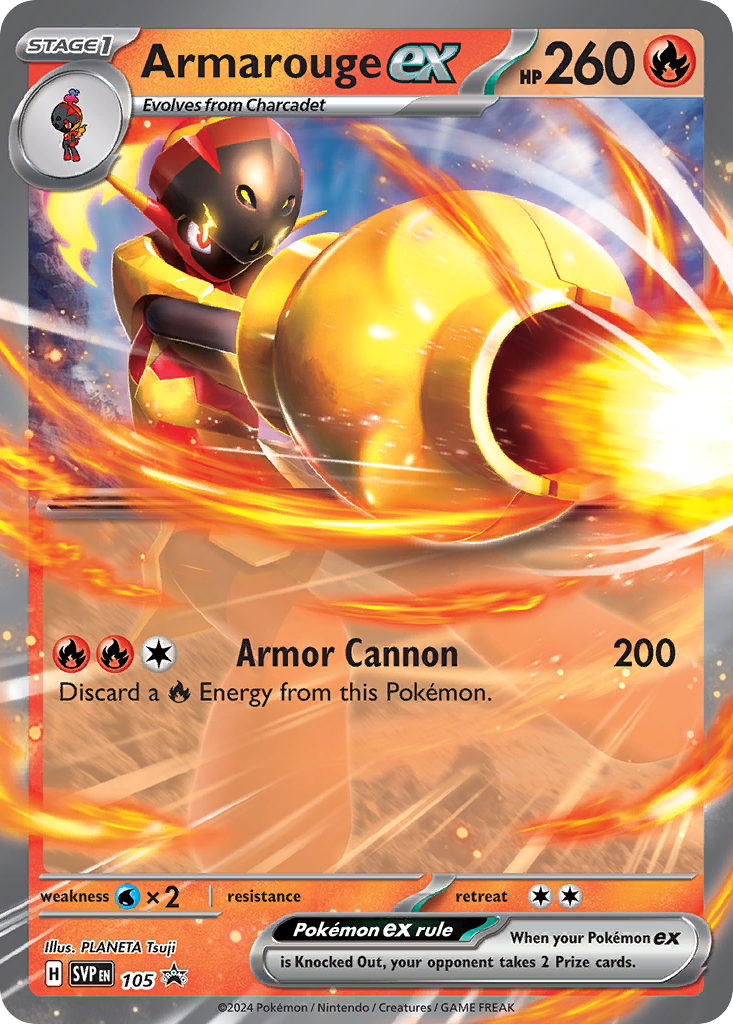 Armarouge ex 105/215 — Scarlet & Violet Black Star Promos Pokémon card