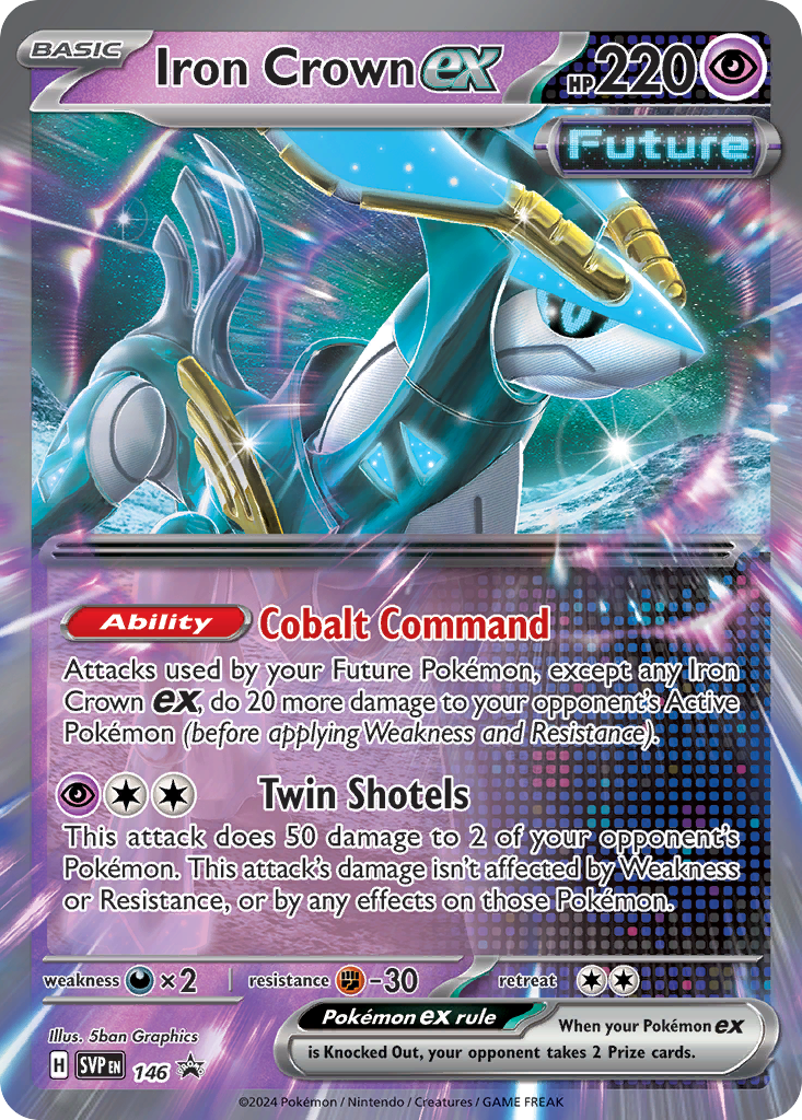 Iron Crown ex 146/215 — Scarlet & Violet Black Star Promos Pokémon card