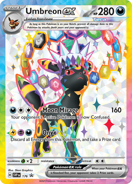 Umbreon ex 176/225 — Scarlet & Violet Black Star Promos Pokémon card