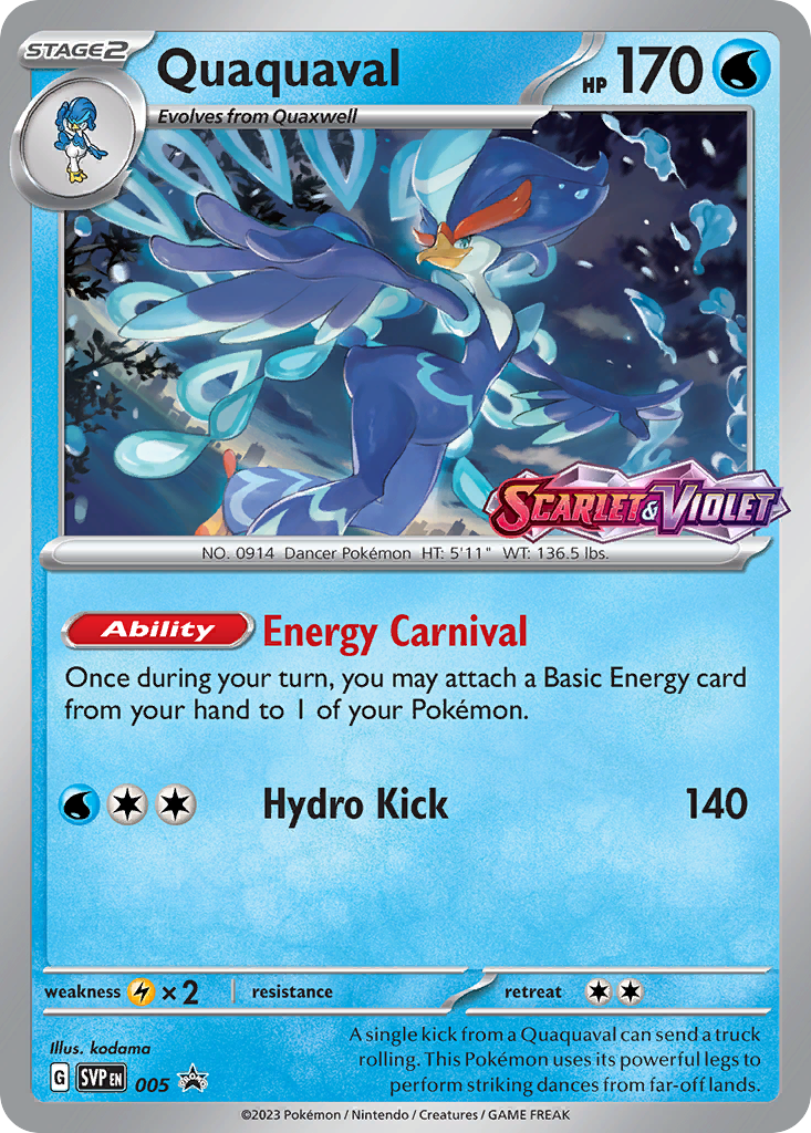 Quaquaval 5/215 — Scarlet & Violet Black Star Promos Pokémon card