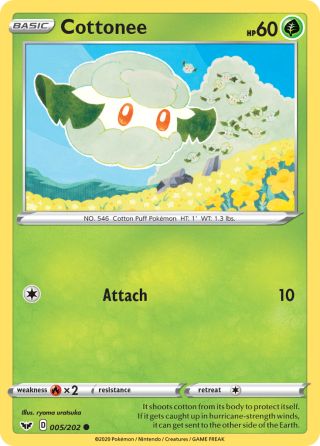 Cottonee 5/202 — Sword & Shield Pokémon card