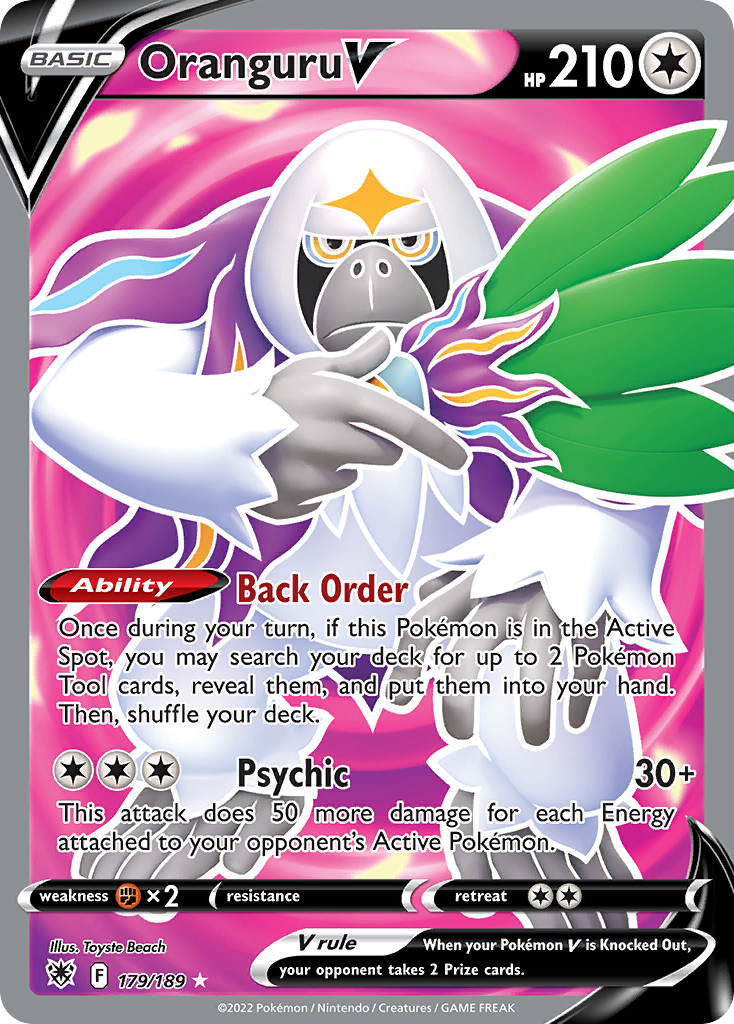 Oranguru V 179/189 — Astral Radiance Pokémon card