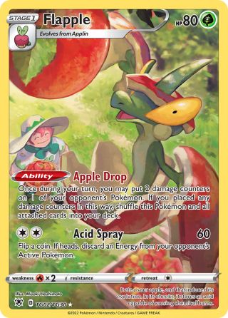 Flapple TG02/30 — Astral Radiance Trainer Gallery Pokémon card