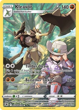 Kleavor TG08/30 — Astral Radiance Trainer Gallery Pokémon card