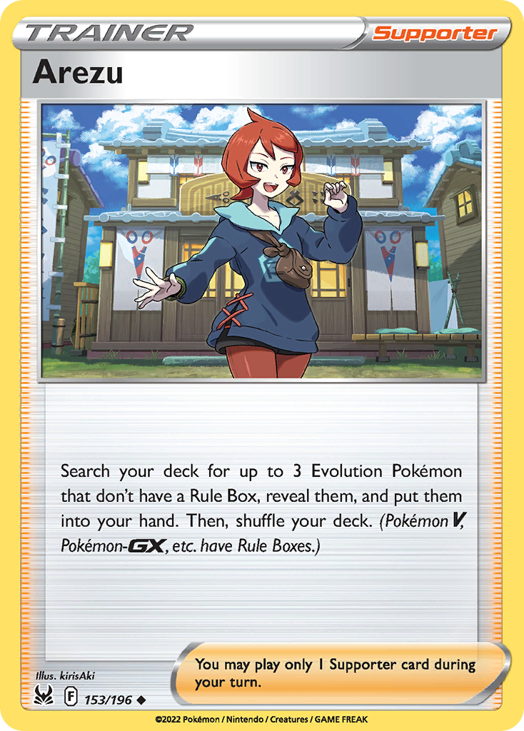 Arezu 153/196 — Lost Origin Pokémon card