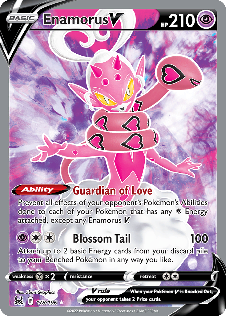 Enamorus V 178/196 — Lost Origin Pokémon card