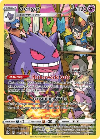 Gengar TG06/30 — Lost Origin Trainer Gallery Pokémon card