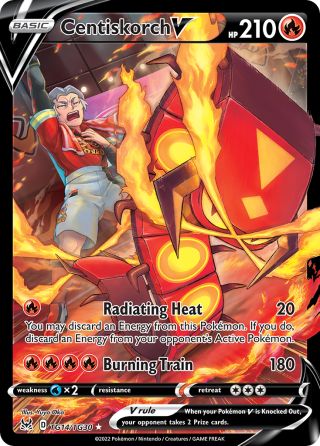 Centiskorch V TG14/30 — Lost Origin Trainer Gallery Pokémon card