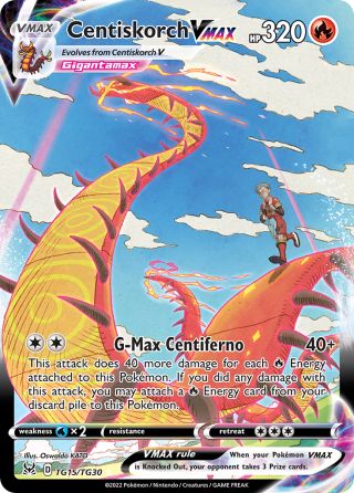 Centiskorch VMAX TG15/30 — Lost Origin Trainer Gallery Pokémon card