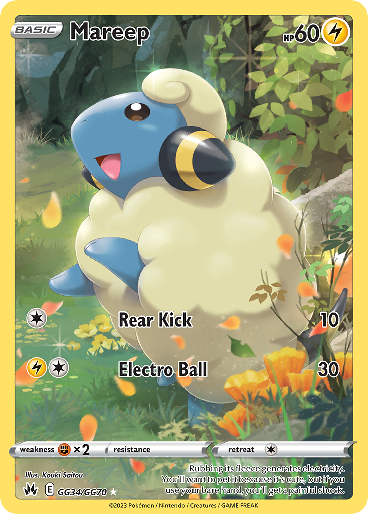 Mareep GG34/70 — Crown Zenith Galarian Gallery Pokémon card