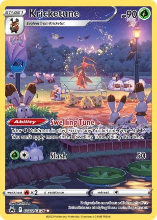 Kricketune GG02/70 — Crown Zenith Galarian Gallery Pokémon card