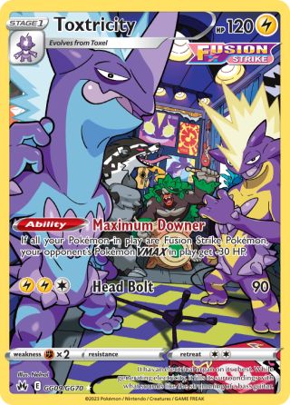Toxtricity GG09/70 — Crown Zenith Galarian Gallery Pokémon card