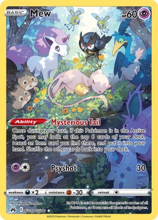 Mew GG10/70 — Crown Zenith Galarian Gallery Pokémon card