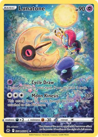Lunatone GG11/70 — Crown Zenith Galarian Gallery Pokémon card