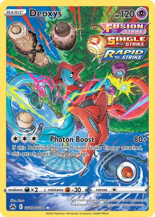 Deoxys GG12/70 — Crown Zenith Galarian Gallery Pokémon card