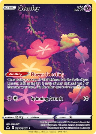 Comfey GG14/70 — Crown Zenith Galarian Gallery Pokémon card