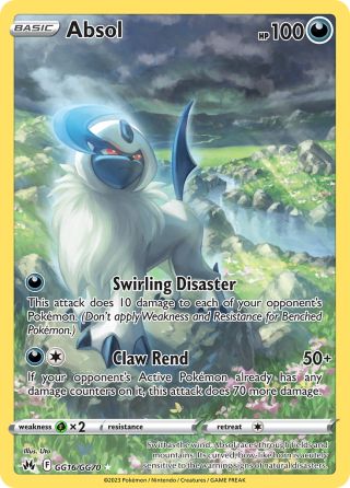 Absol GG16/70 — Crown Zenith Galarian Gallery Pokémon card