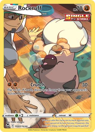 Rockruff TG07/30 — Silver Tempest Trainer Gallery Pokémon card