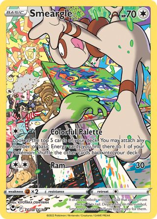 Smeargle TG10/30 — Silver Tempest Trainer Gallery Pokémon card