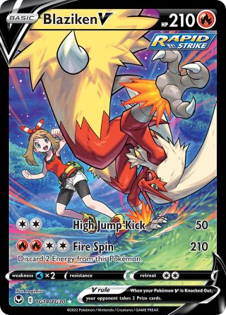 Blaziken V TG14/30 — Silver Tempest Trainer Gallery Pokémon card