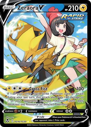 Zeraora V TG16/30 — Silver Tempest Trainer Gallery Pokémon card