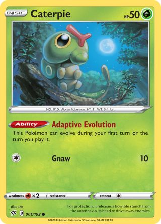 Caterpie 1/192 — Rebel Clash Pokémon card