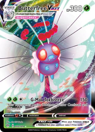 Butterfree VMAX 2/189 — Darkness Ablaze Pokémon card
