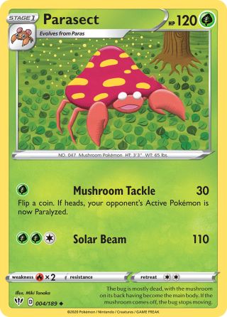 Parasect 4/189 — Darkness Ablaze Pokémon card