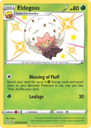 Eldegoss SV011/122 — Shining Fates Shiny Vault Pokémon card