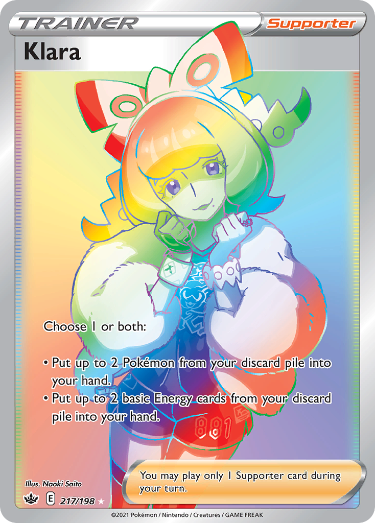 Klara 217/198 — Chilling Reign Pokémon card