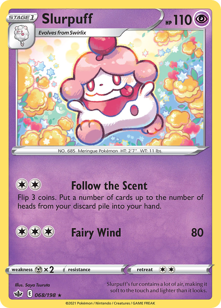 Slurpuff 68/198 — Chilling Reign Pokémon card