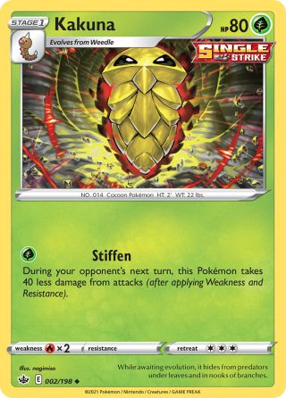 Kakuna 2/198 — Chilling Reign Pokémon card