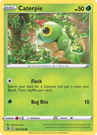 Caterpie 1/264 — Fusion Strike Pokémon card