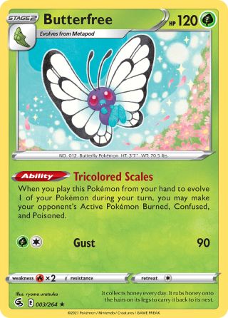 Butterfree 3/264 — Fusion Strike Pokémon card