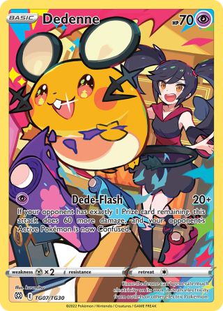 Dedenne TG07/30 — Brilliant Stars Trainer Gallery Pokémon card