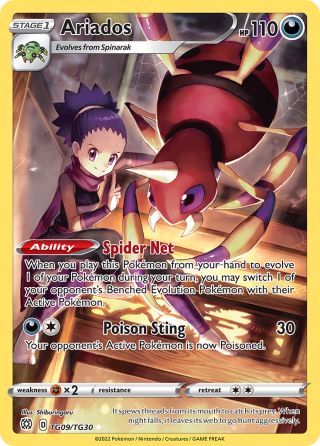 Ariados TG09/30 — Brilliant Stars Trainer Gallery Pokémon card