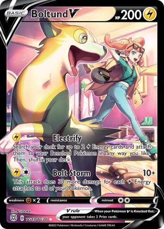 Boltund V TG13/30 — Brilliant Stars Trainer Gallery Pokémon card